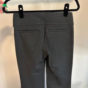 Ecru mid rise soft pants